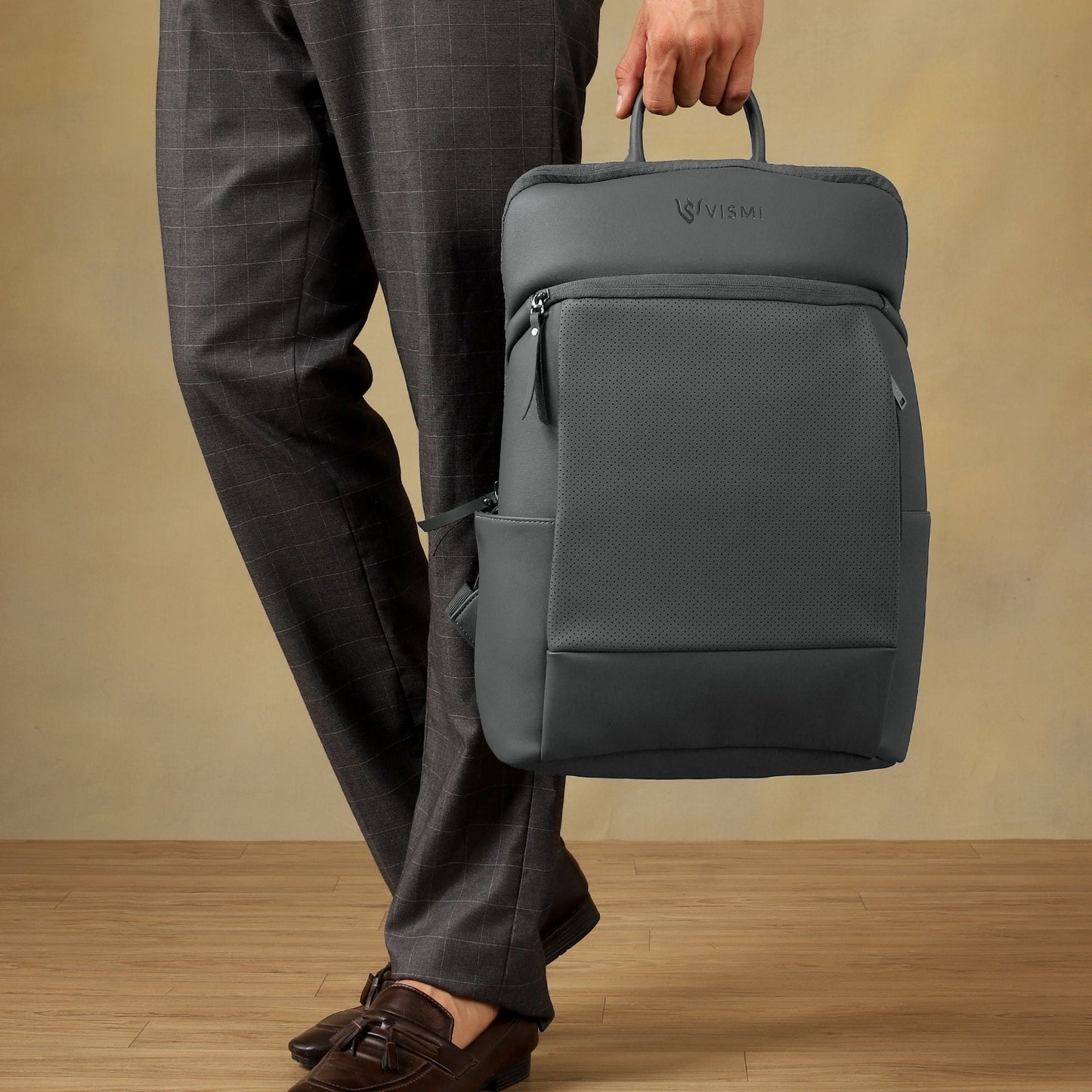 VISMIINTREND Executive Laptop Backpack - Grey