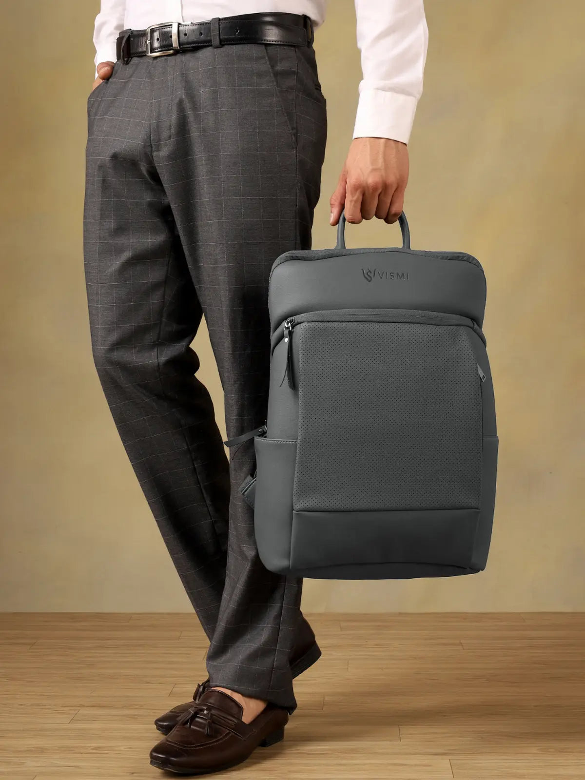 VISMIINTREND Executive Laptop Backpack - Grey