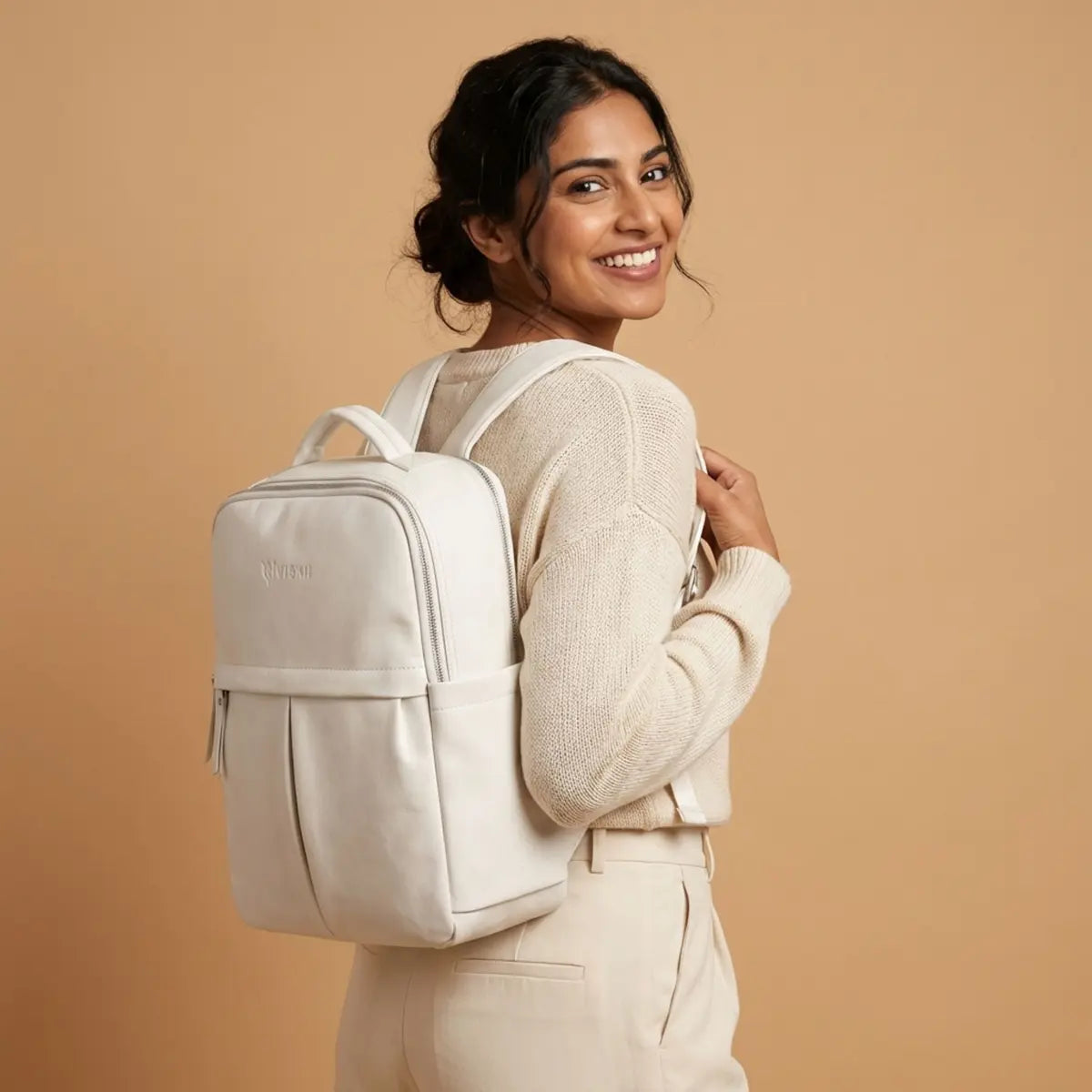 Timeless Voyager Laptop Backpack - White