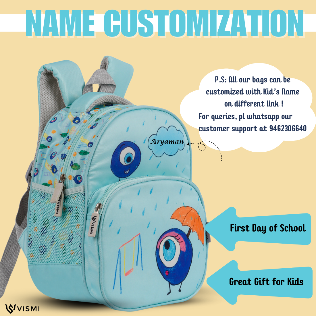 Everyday Essentials Pre School Bag - Evil Eye Blue