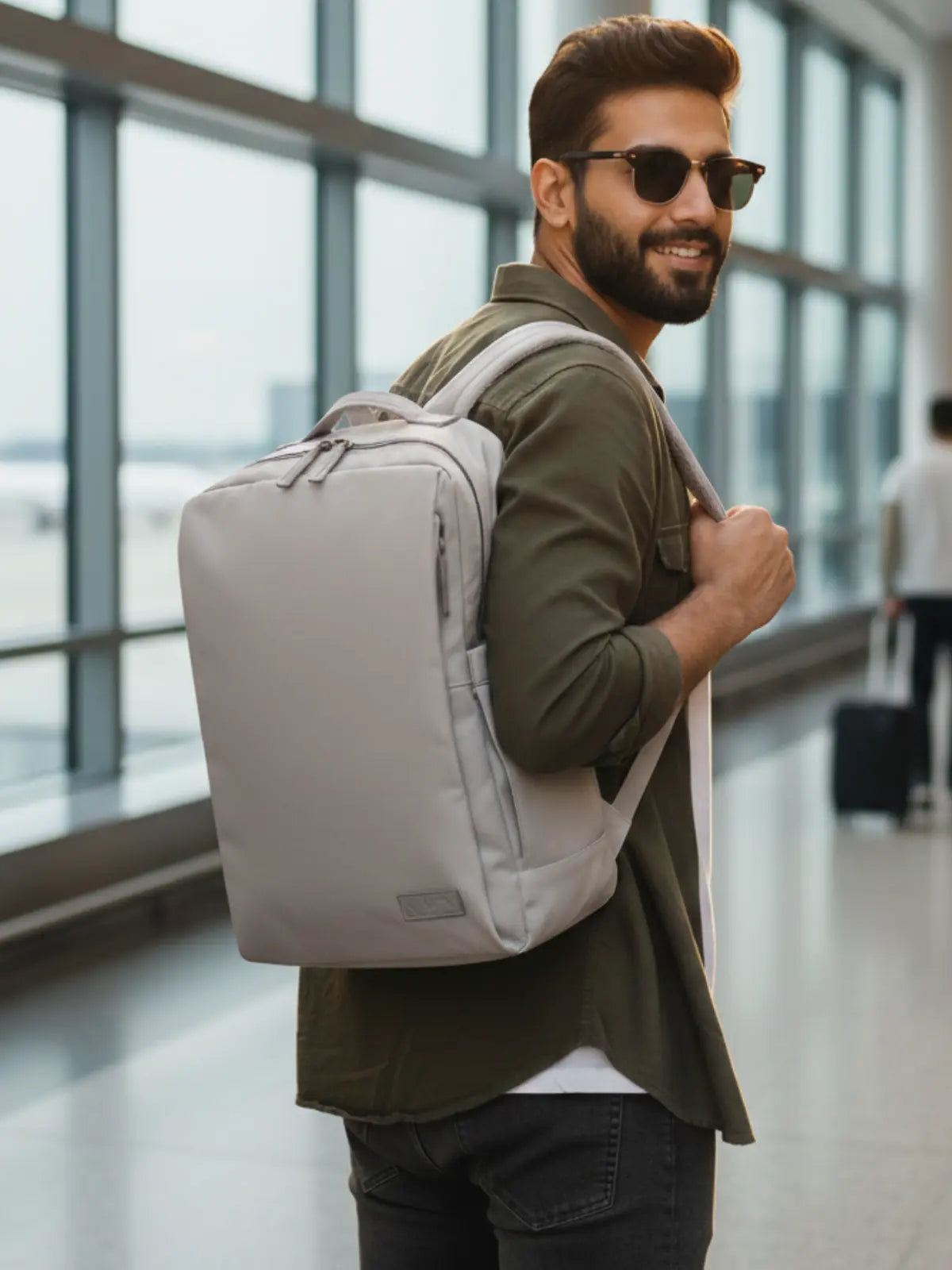 Everyday Essentials Travel Laptop Backpack - Grey