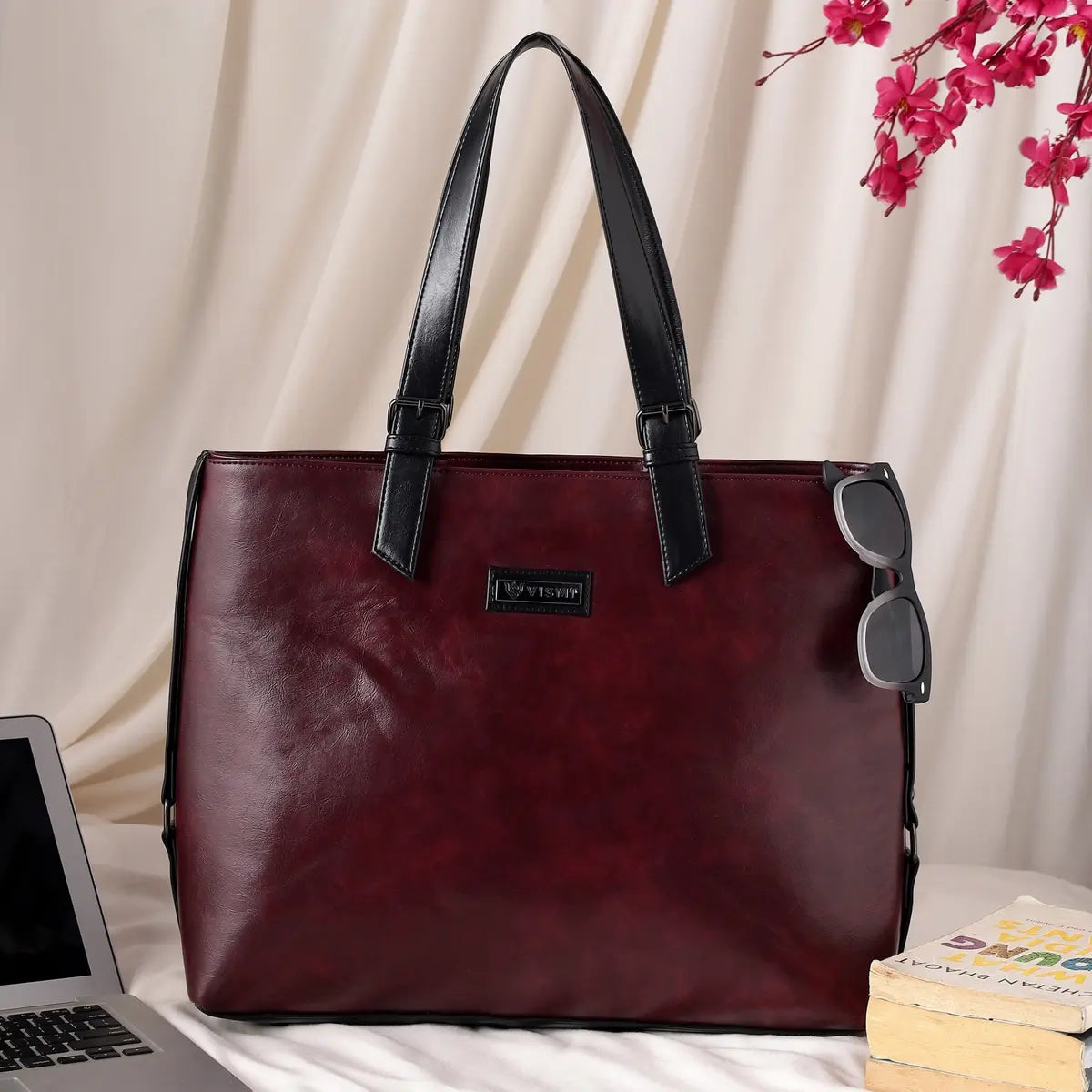 Timeless Classic Work Tote Bag - Wine