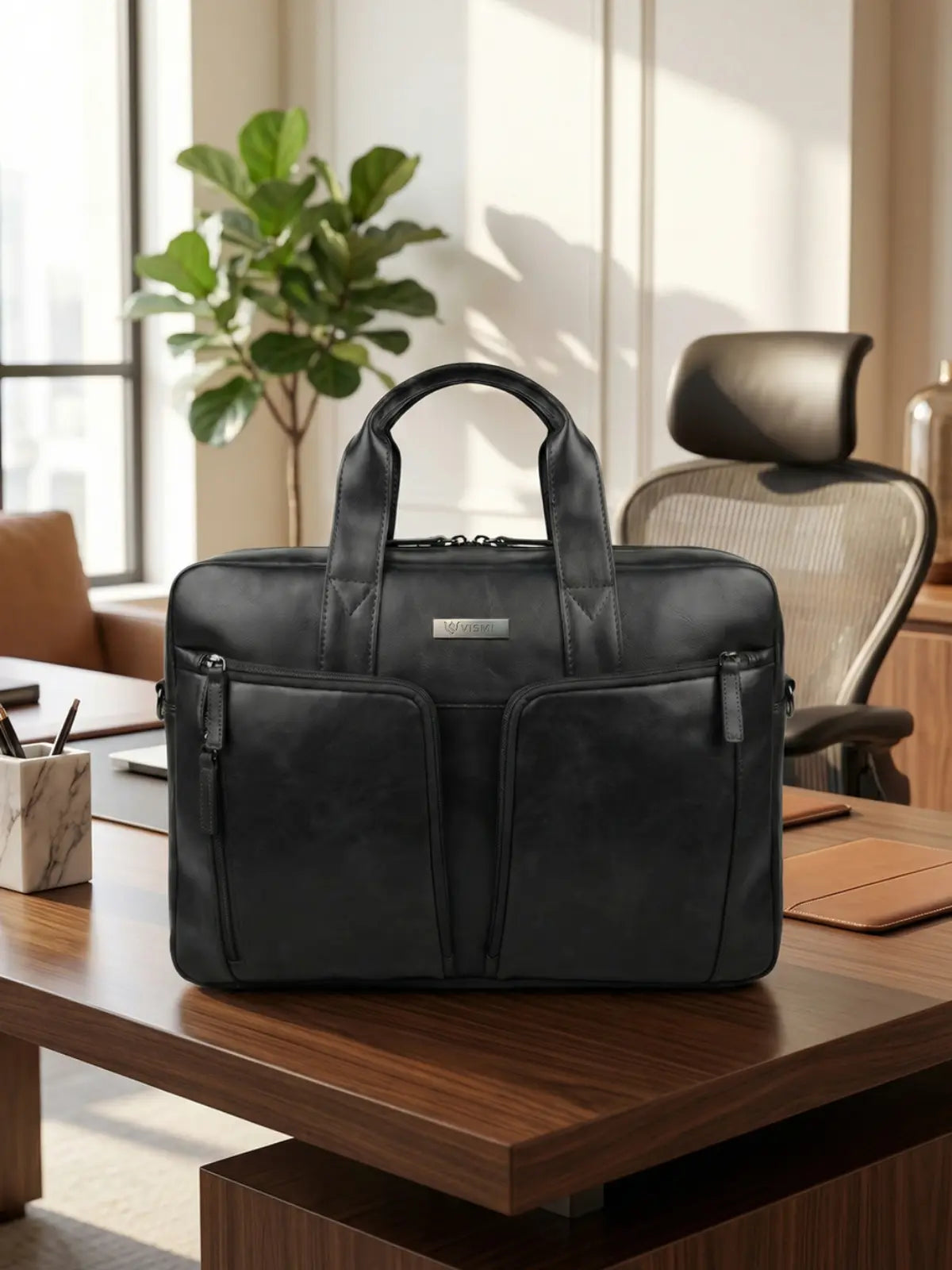 Timeless Orbit Laptop Messenger Bag - Black