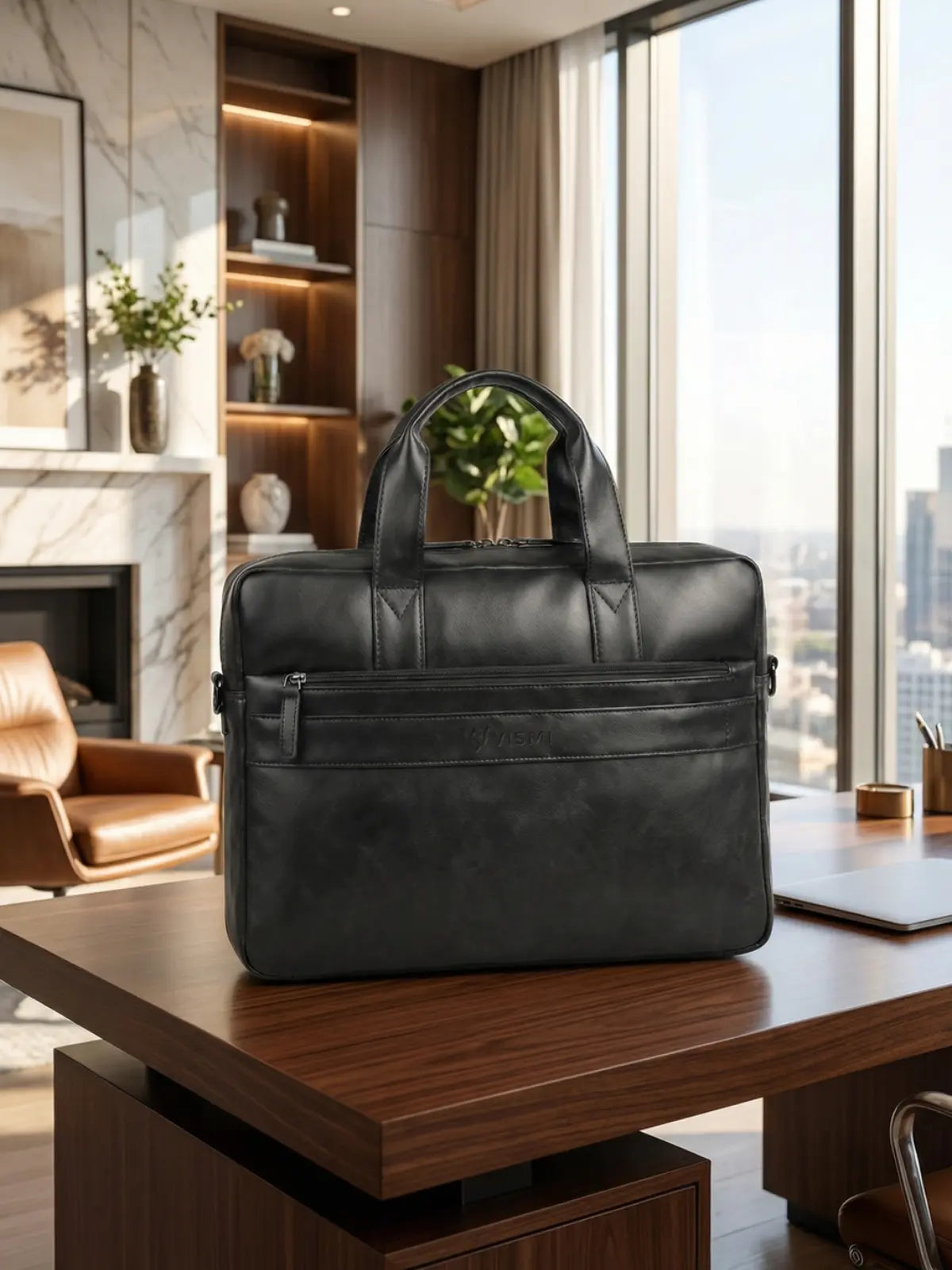 Timeless Orbit Laptop Messenger Bag - Black