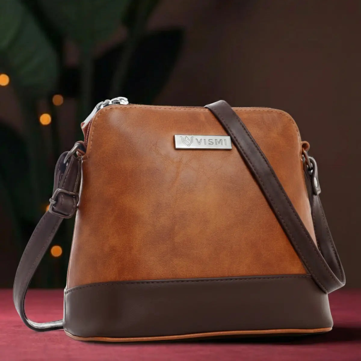 Timeless Luxe Women's Sling Bag - Tan