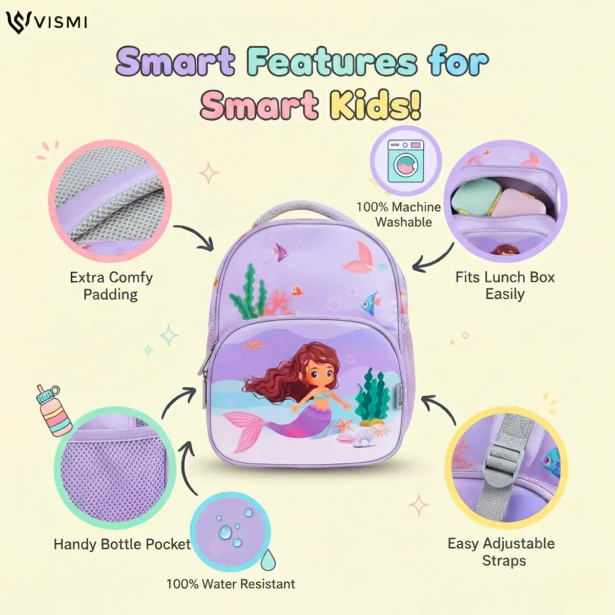 Everyday Essentials Pre School Bag – Mermaid