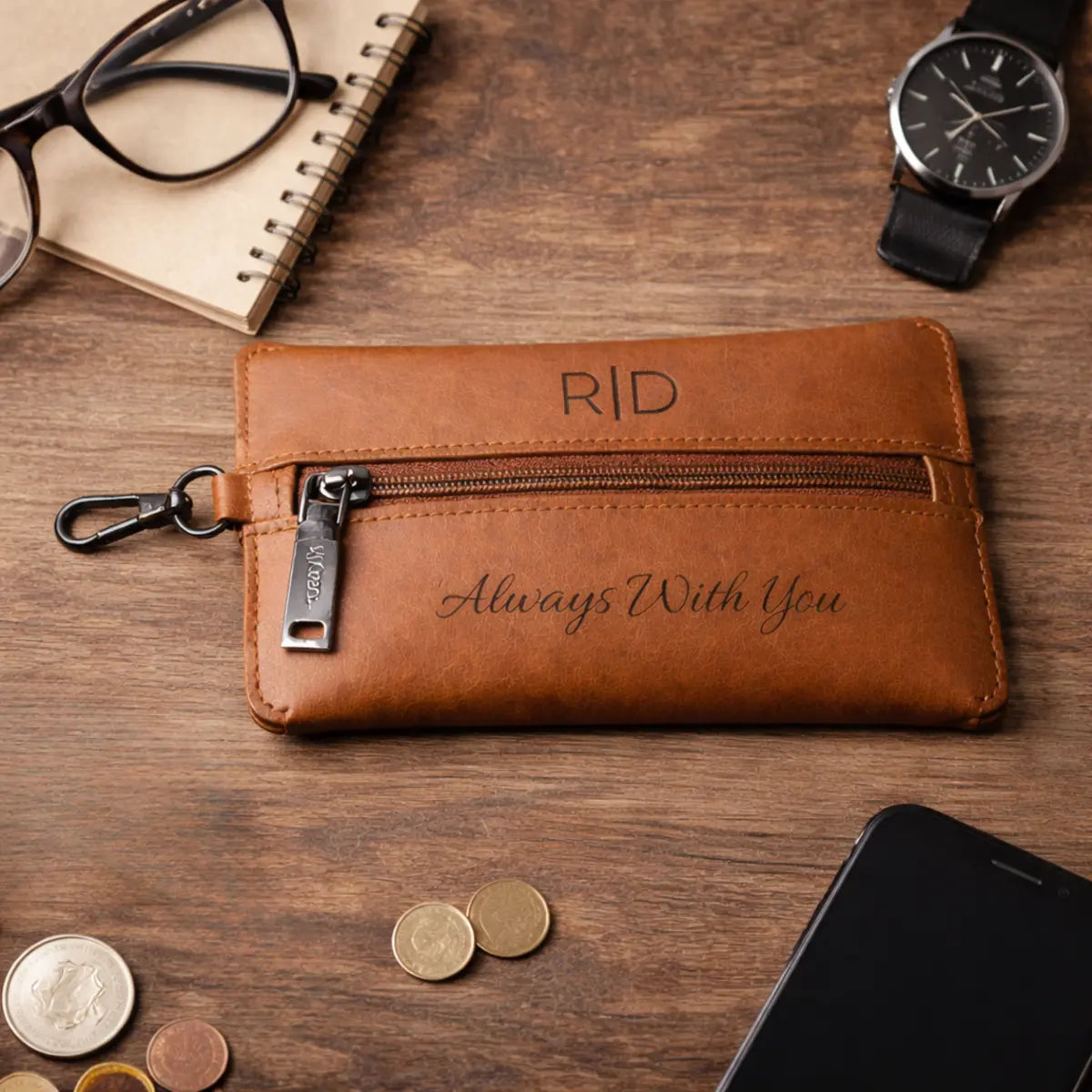 Formé Key Chain Pouch - Tan