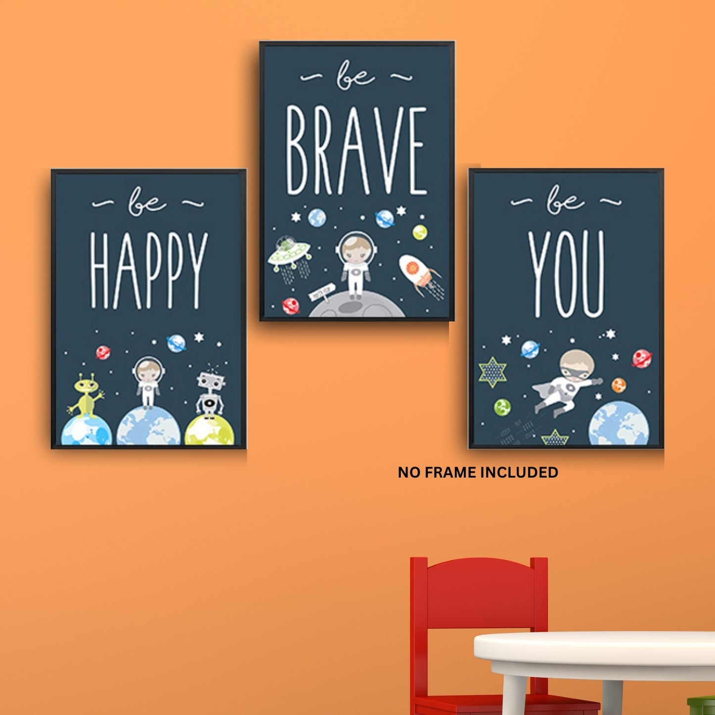 Be Happy, Be Brave, Be You – Poster Set