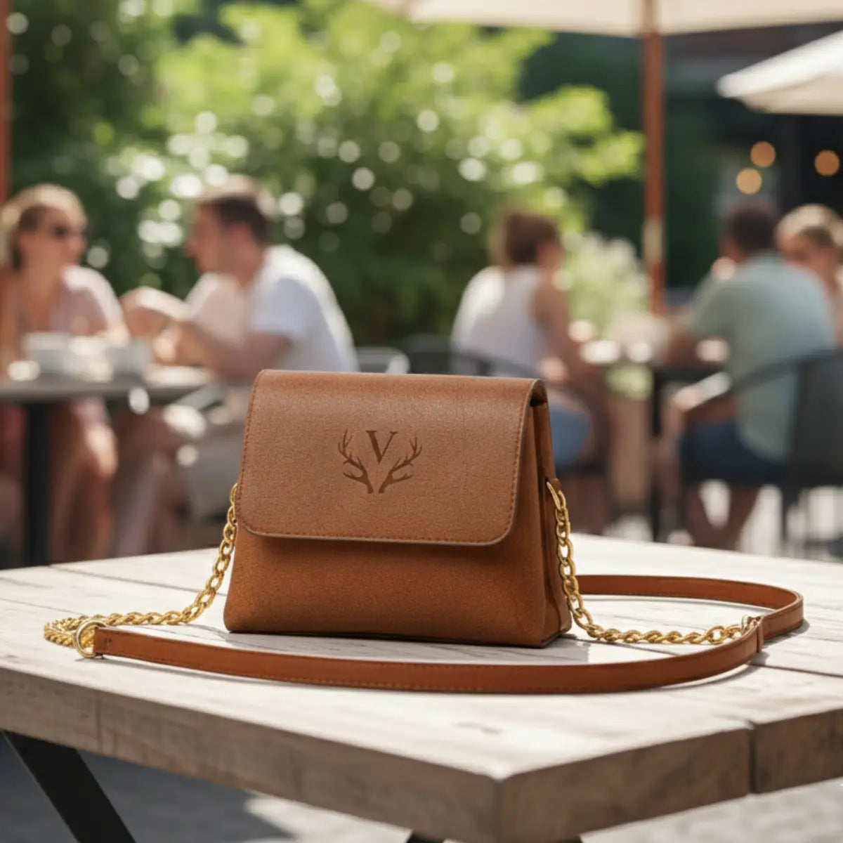 Formé Crossbody Handbag - Tan