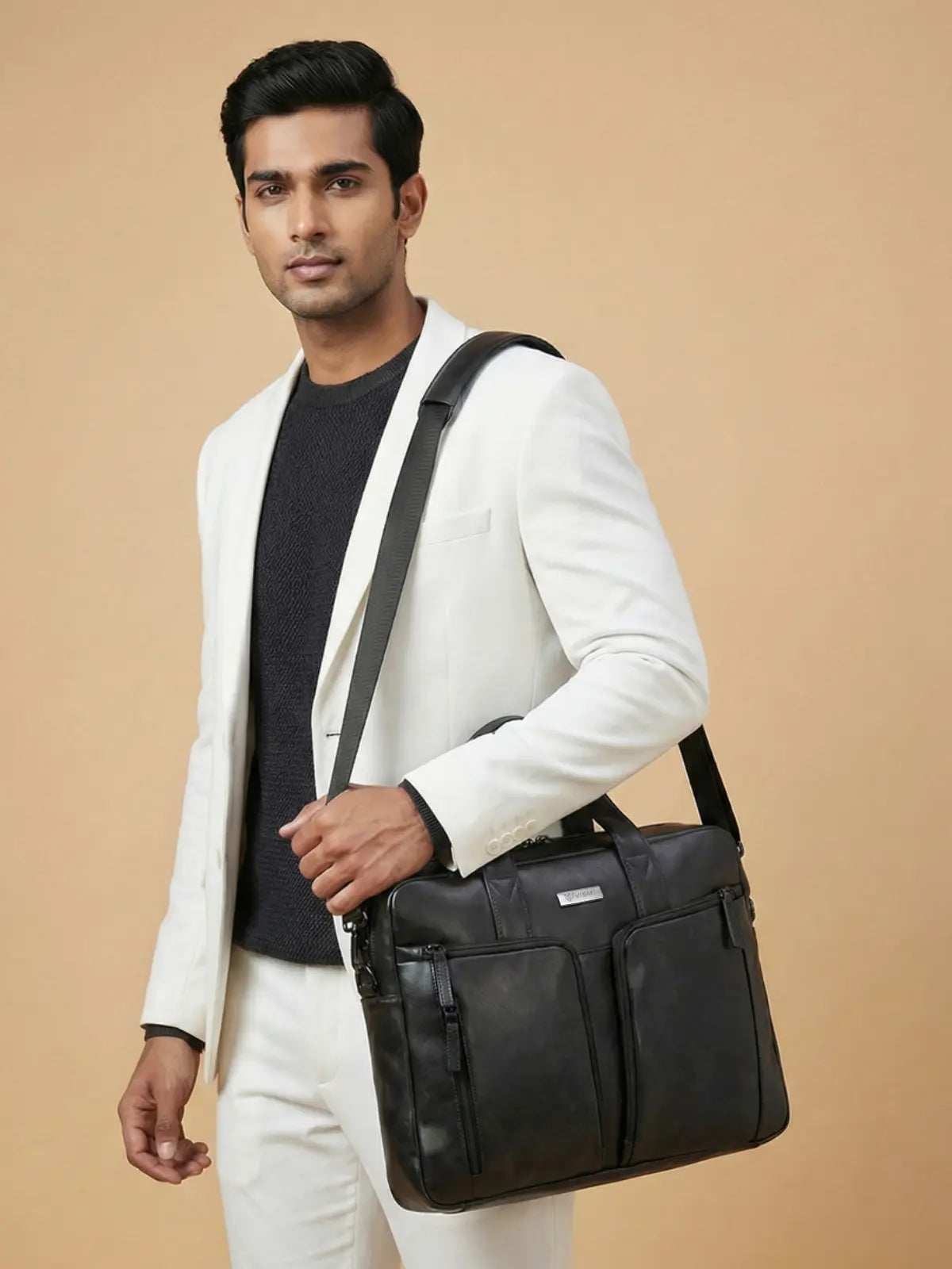 Timeless Orbit Laptop Messenger Bag - Black