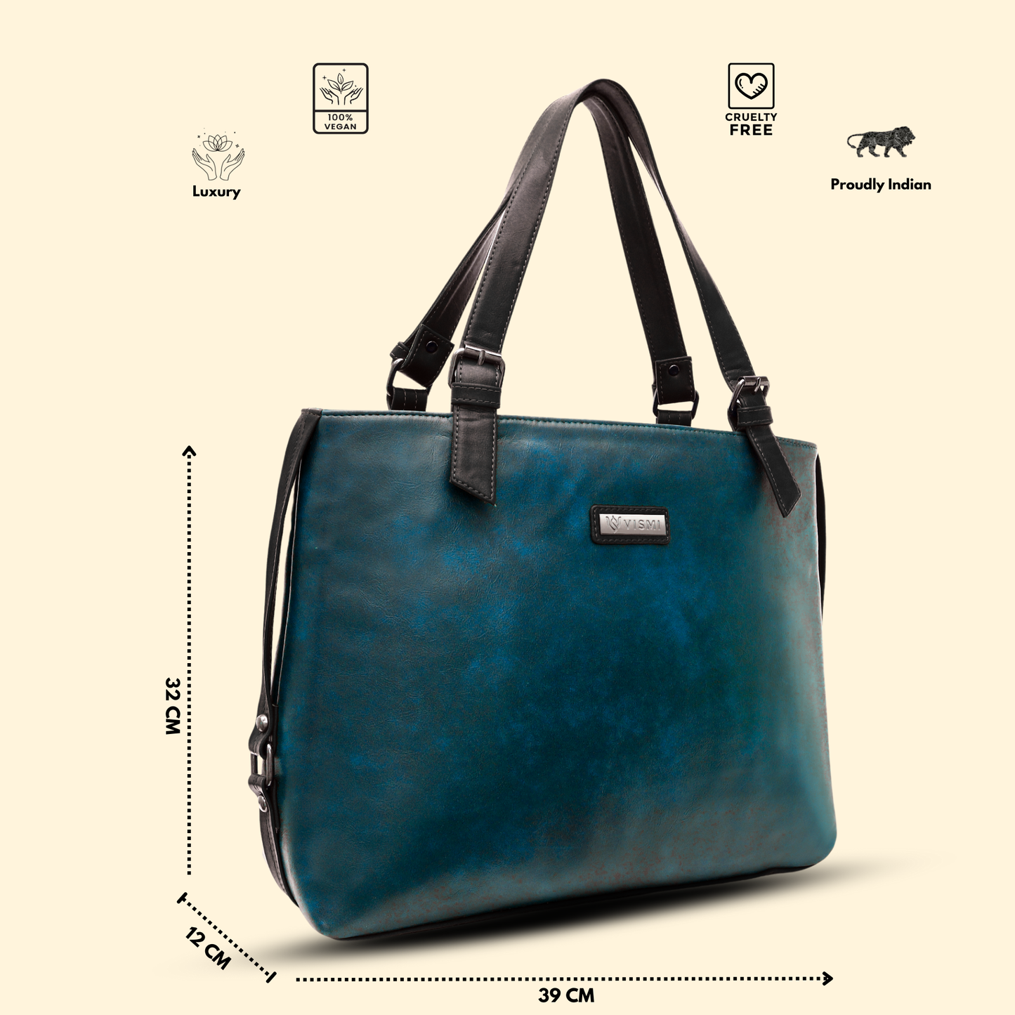 Timeless Classic Work Tote Bag - Teal blue