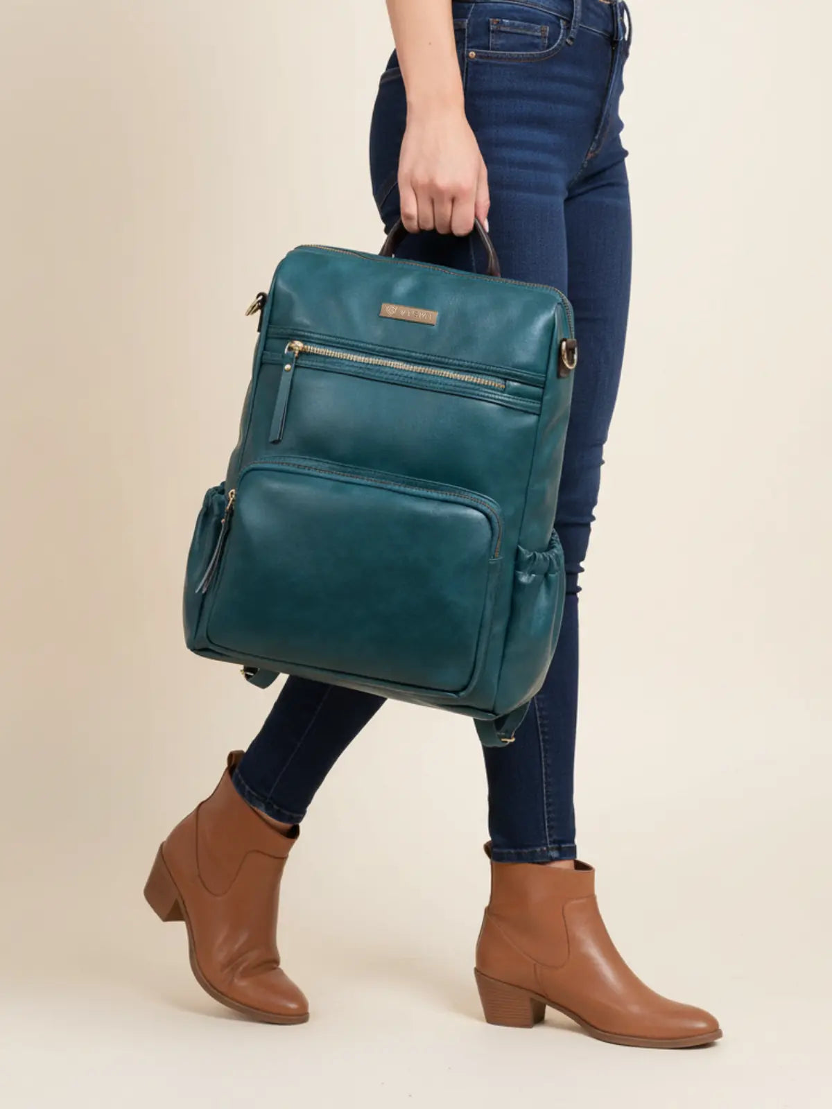 Timeless Diva Women Laptop Backpack - Teal Blue