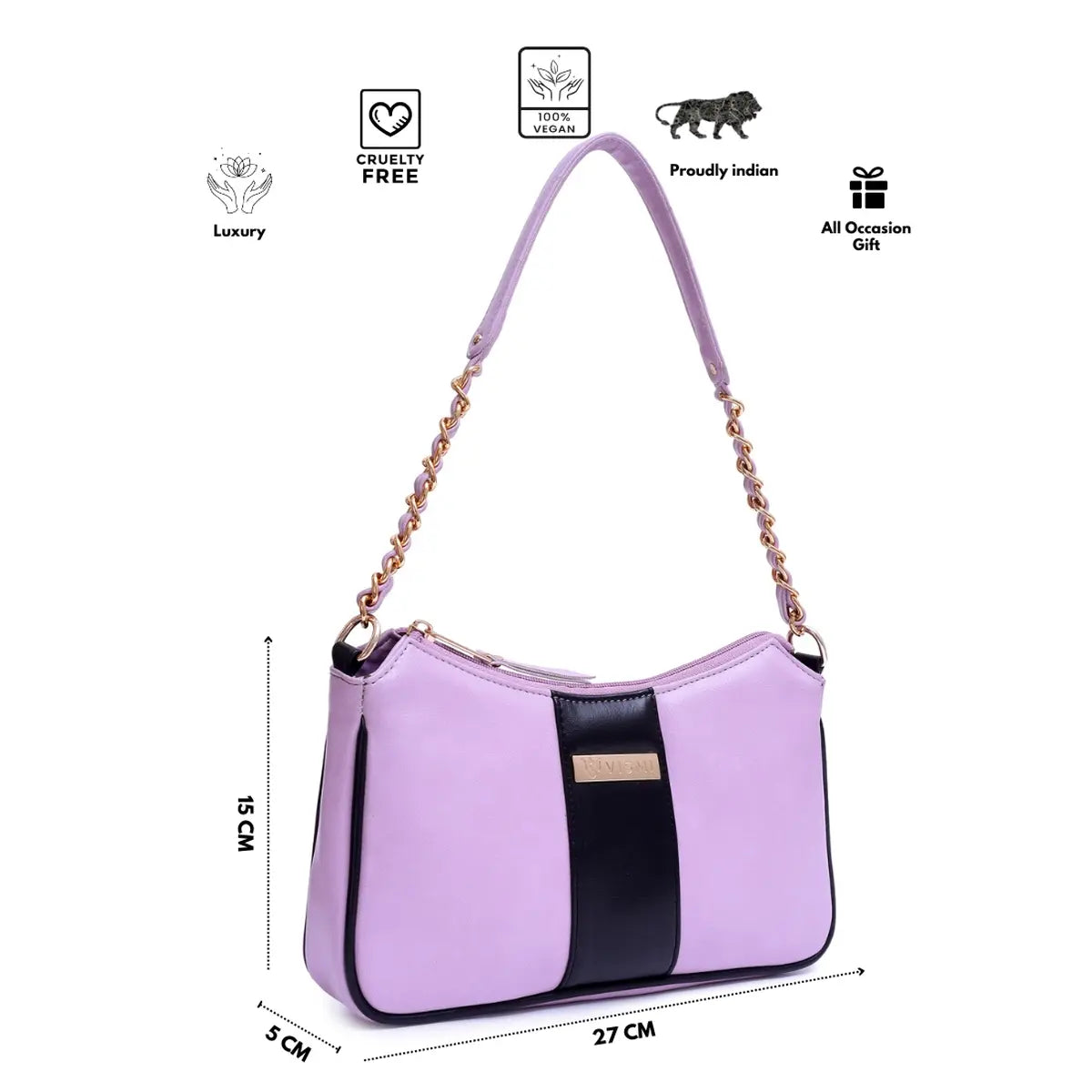 Timeless Glam Evening Bag - Lavender