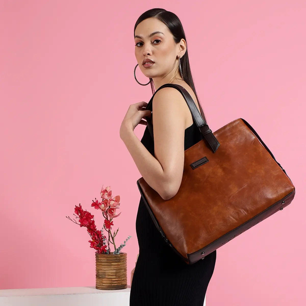 Timeless Classic Work Tote Bag - Tan