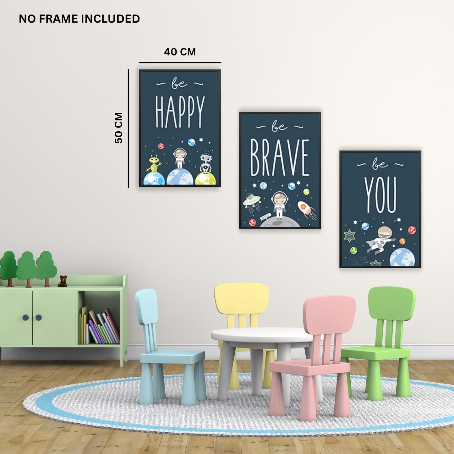 Be Happy, Be Brave, Be You – Poster Set