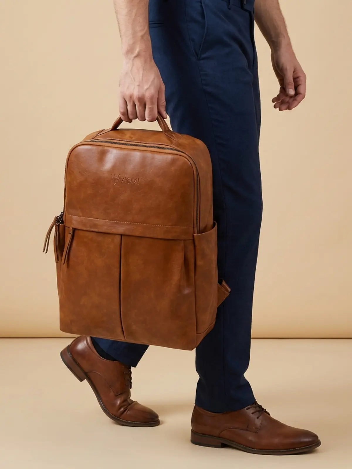 Timeless Voyager Laptop Backpack - Tan