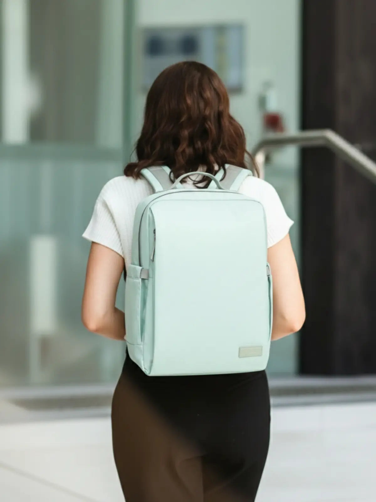 Everyday Essentials Travel Laptop Backpack - Sea Green