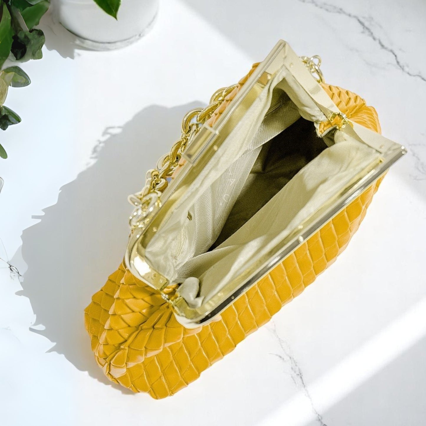 Fashionista Hobo Shoulder Bag- Yellow