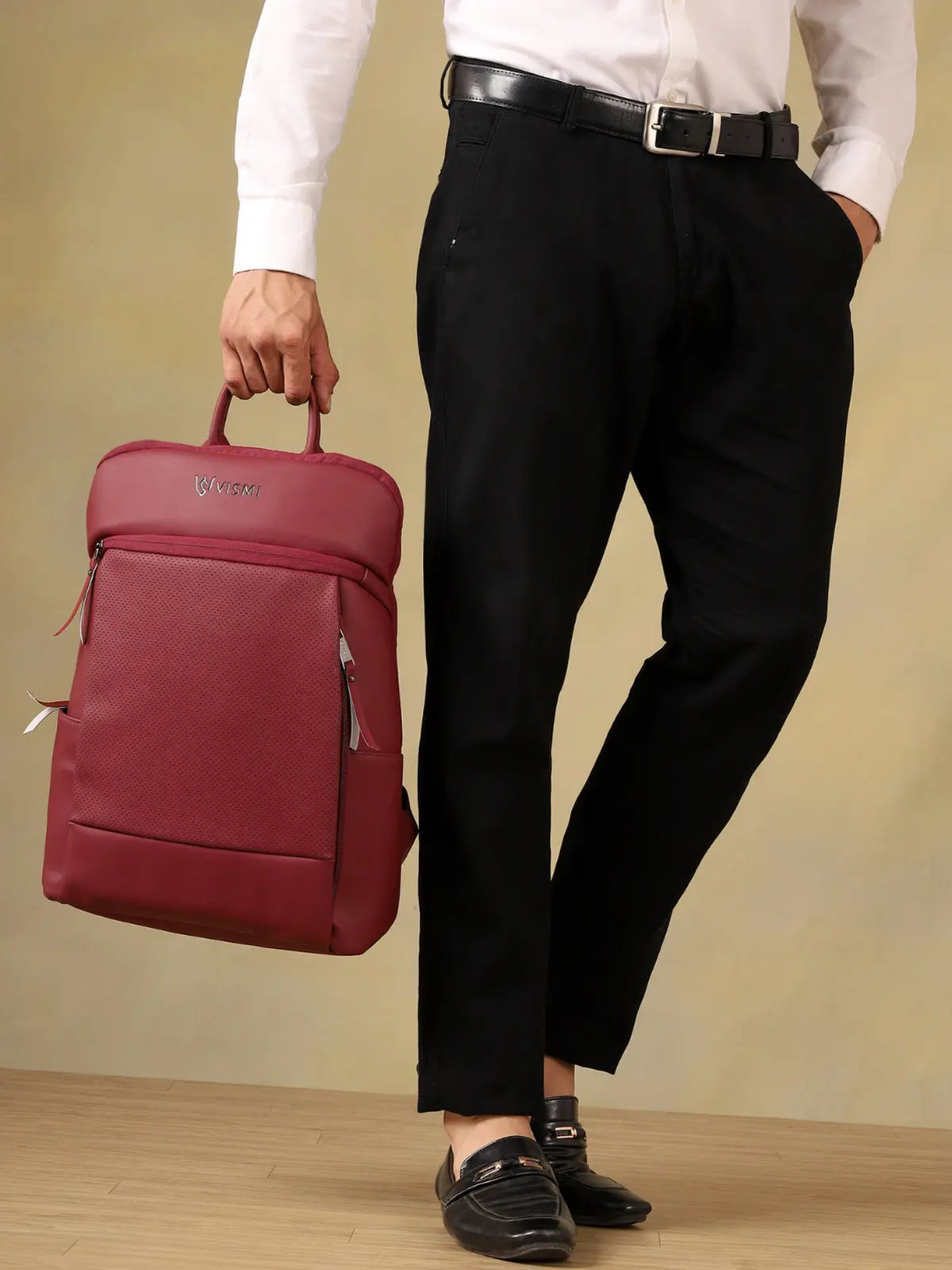 VISMIINTREND Executive Laptop Backpack - Maroon