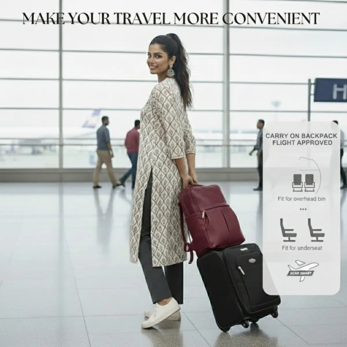 Timeless Voyager Laptop Backpack - Wine