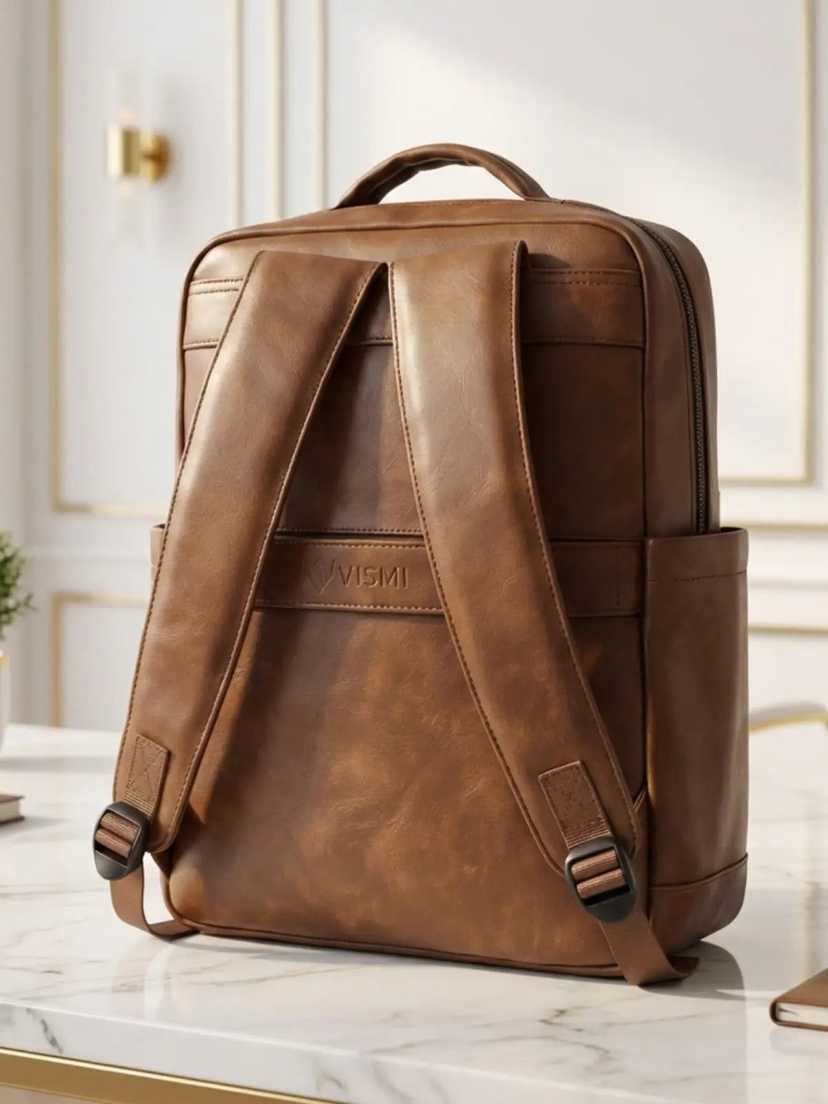 Timeless Voyager Laptop Backpack - Coffee Brown