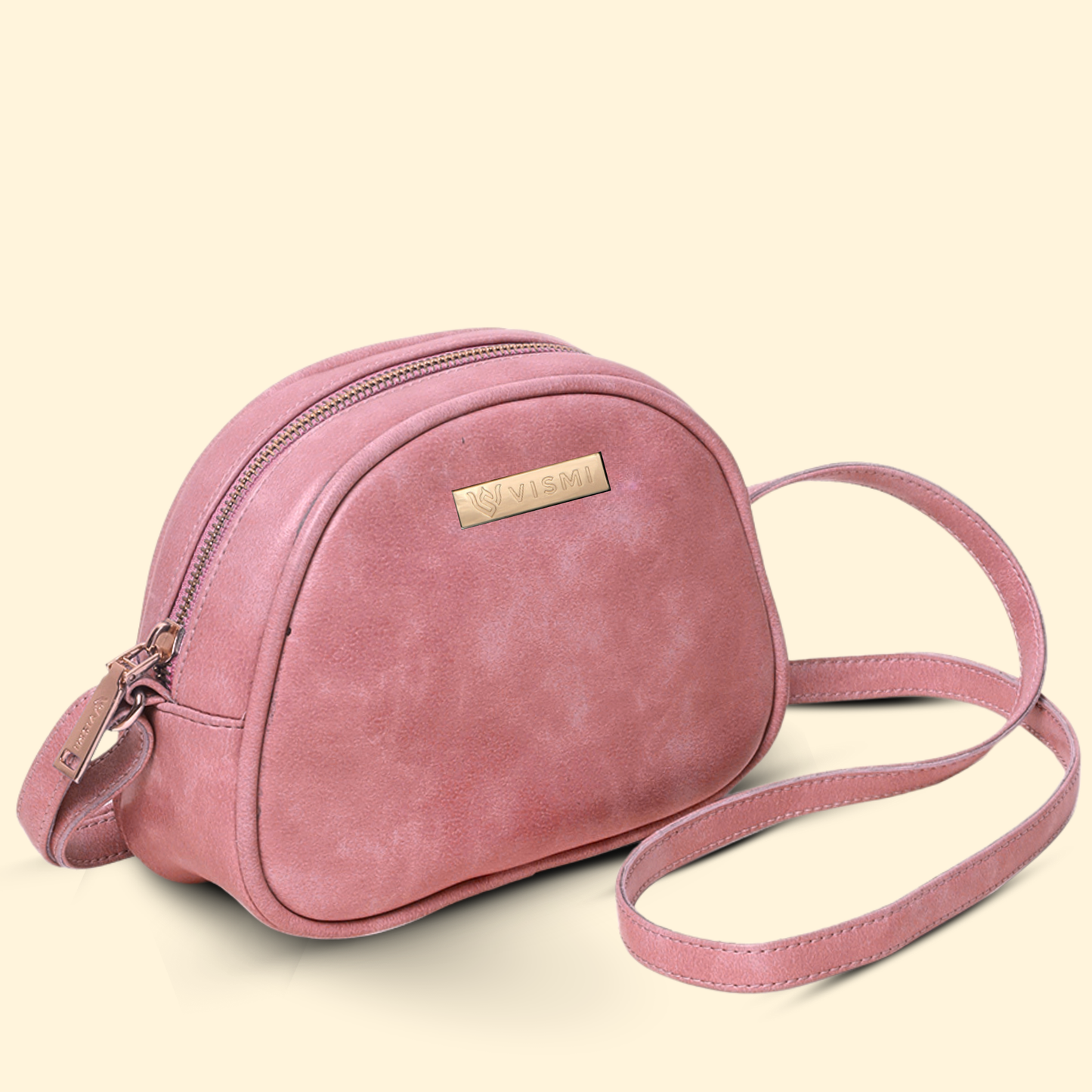 Timeless Chic Women's Sling Bag - Blush Pink