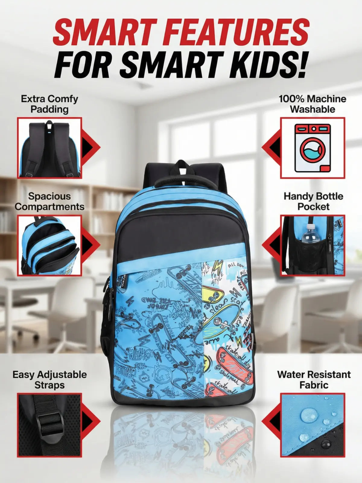 Everyday Essentials High School Bag - Skates