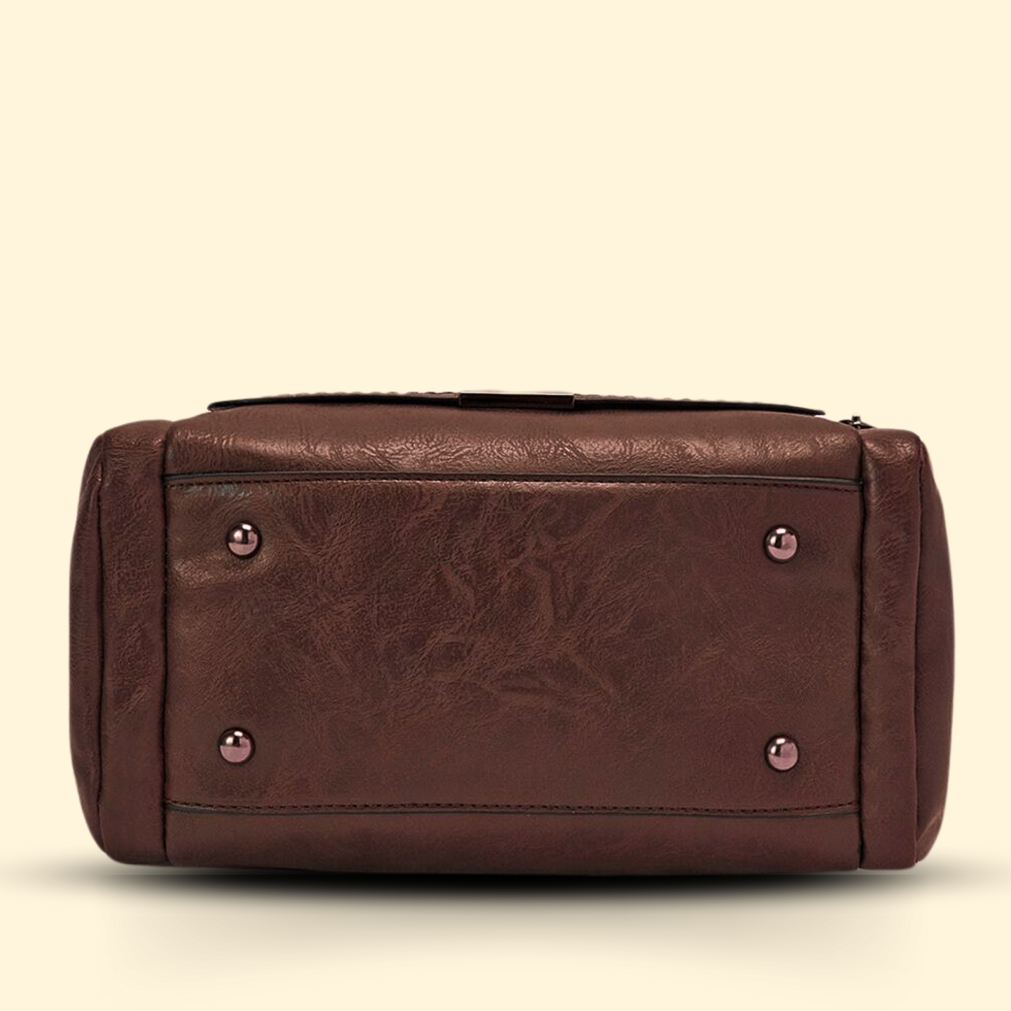 Timeless Mystique Satchel Handbag - Coffee Brown