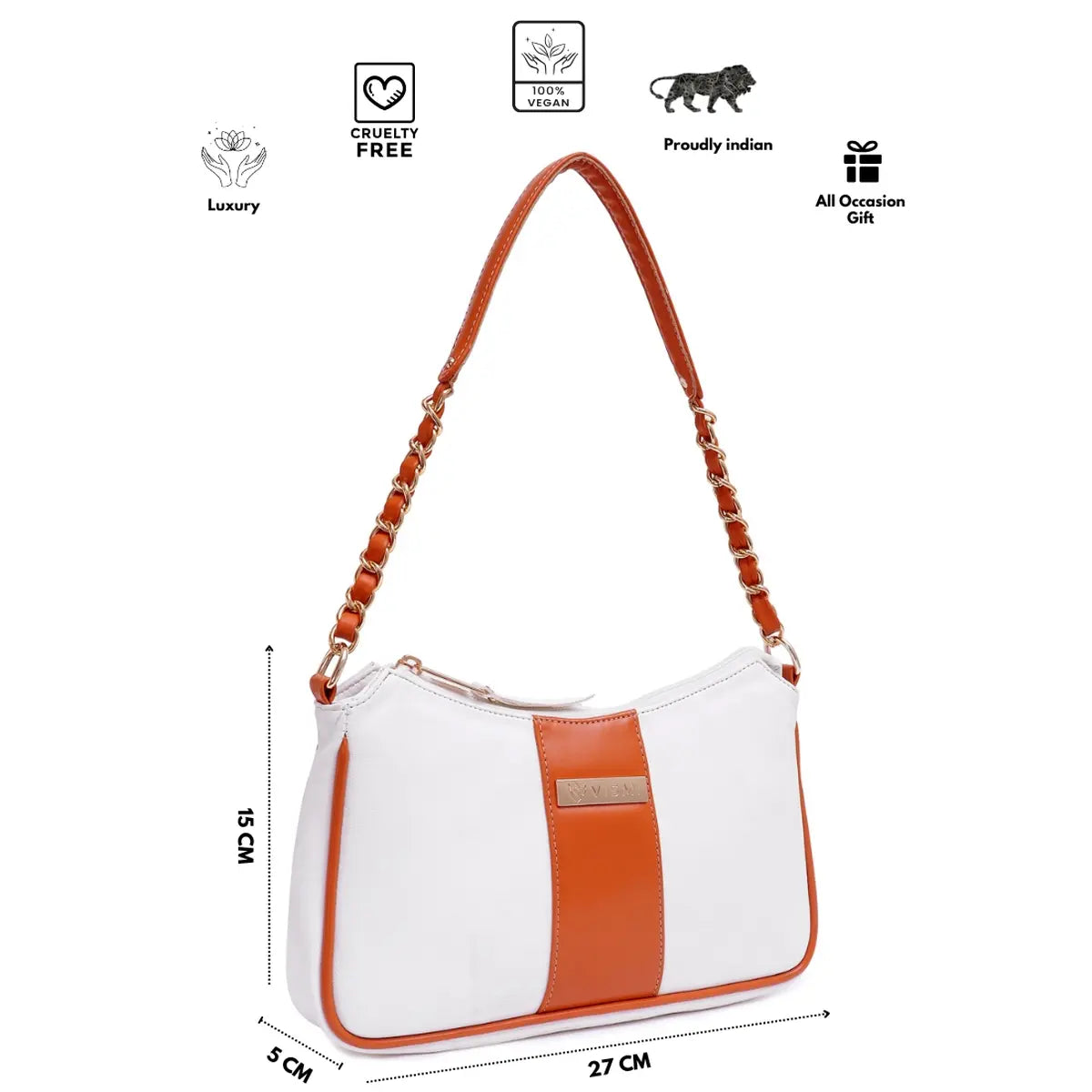Timeless Glam Evening Bag - White