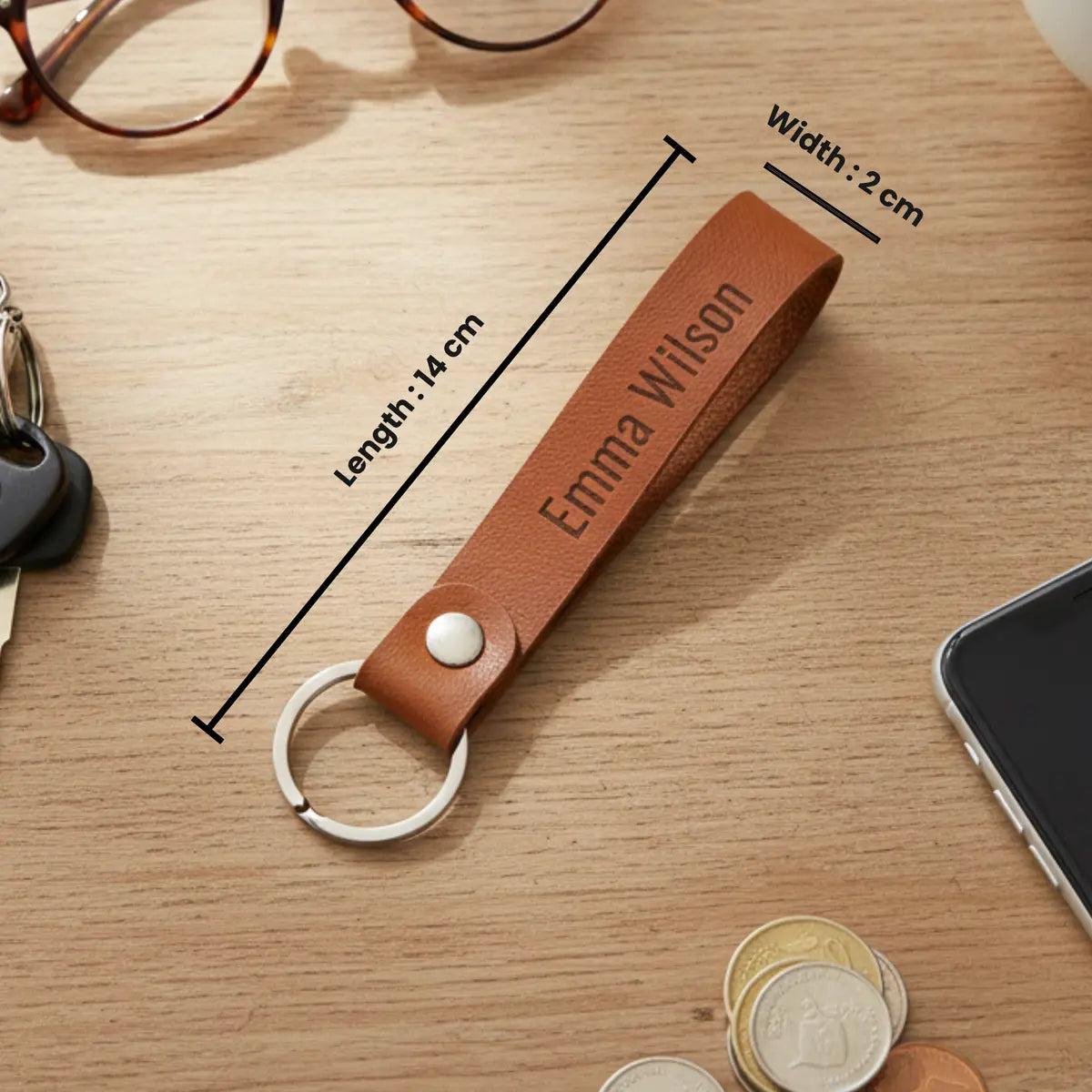 Formé Key Chain - Tan