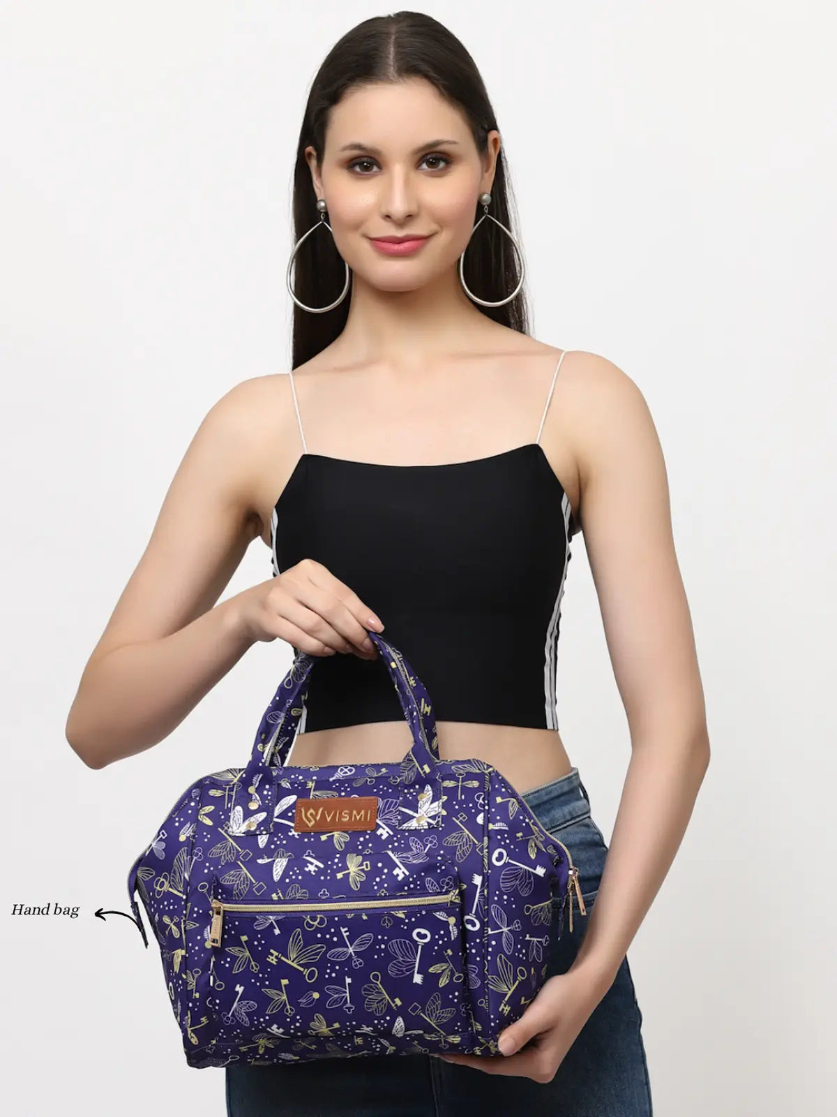 Itsy Bitsy Mini Diaper Bag - Flying Keys Purple