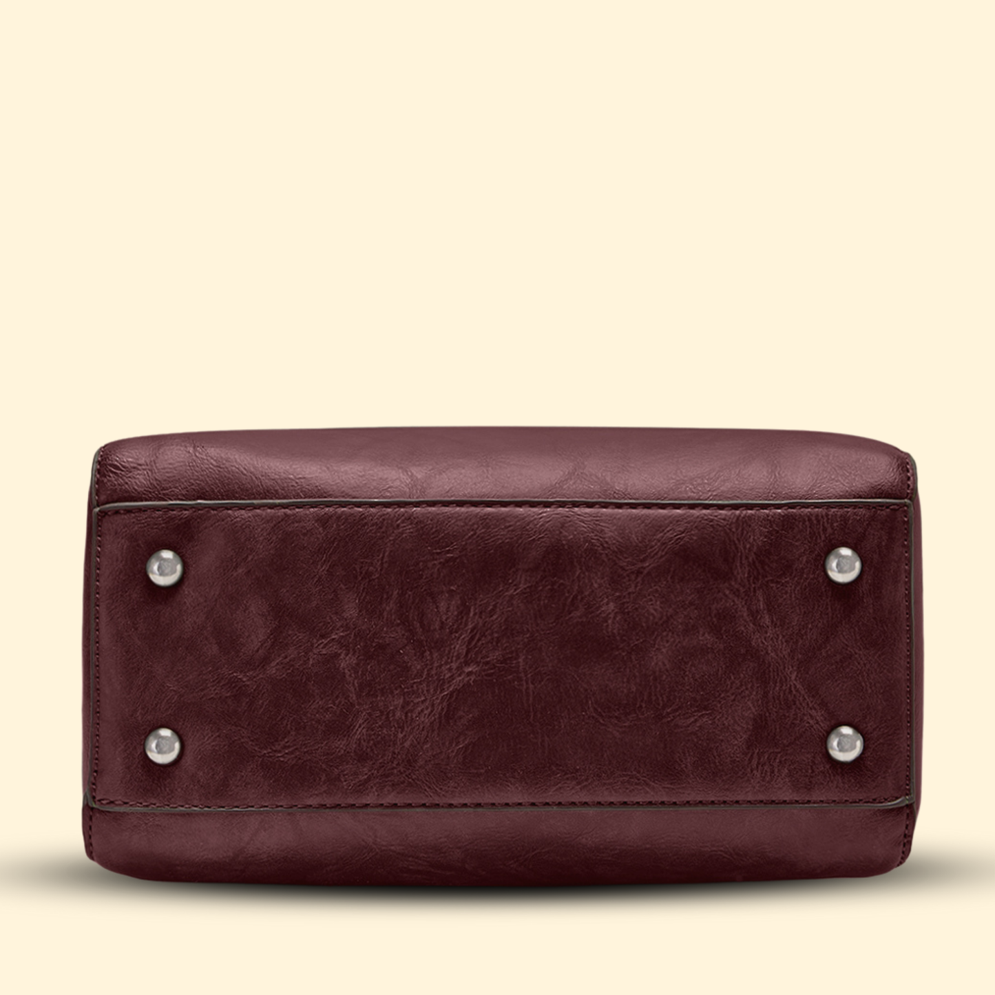 Timeless Elegance Satchel Handbag - Wine