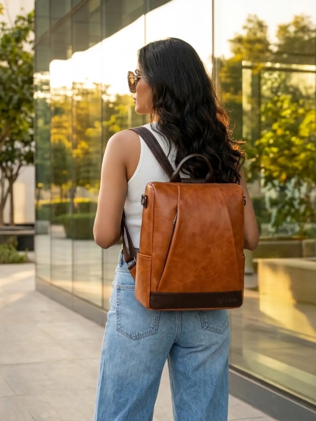 Timeless Kiara Backpack Handbag - Tan