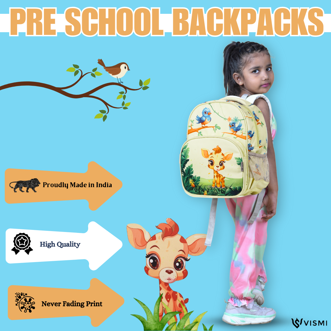 Everyday Essentials Pre School Bag - Safari Jungle