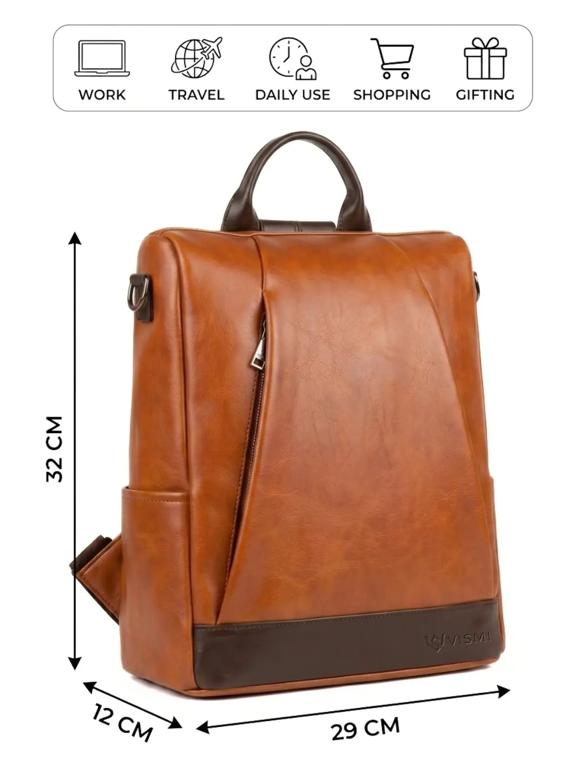 Timeless Kiara Backpack Handbag - Tan