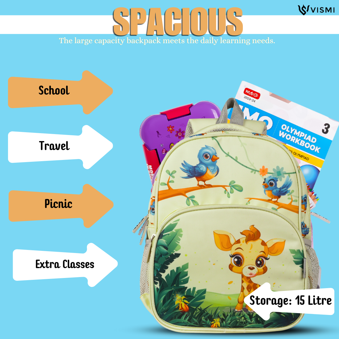 Everyday Essentials Pre School Bag - Safari Jungle