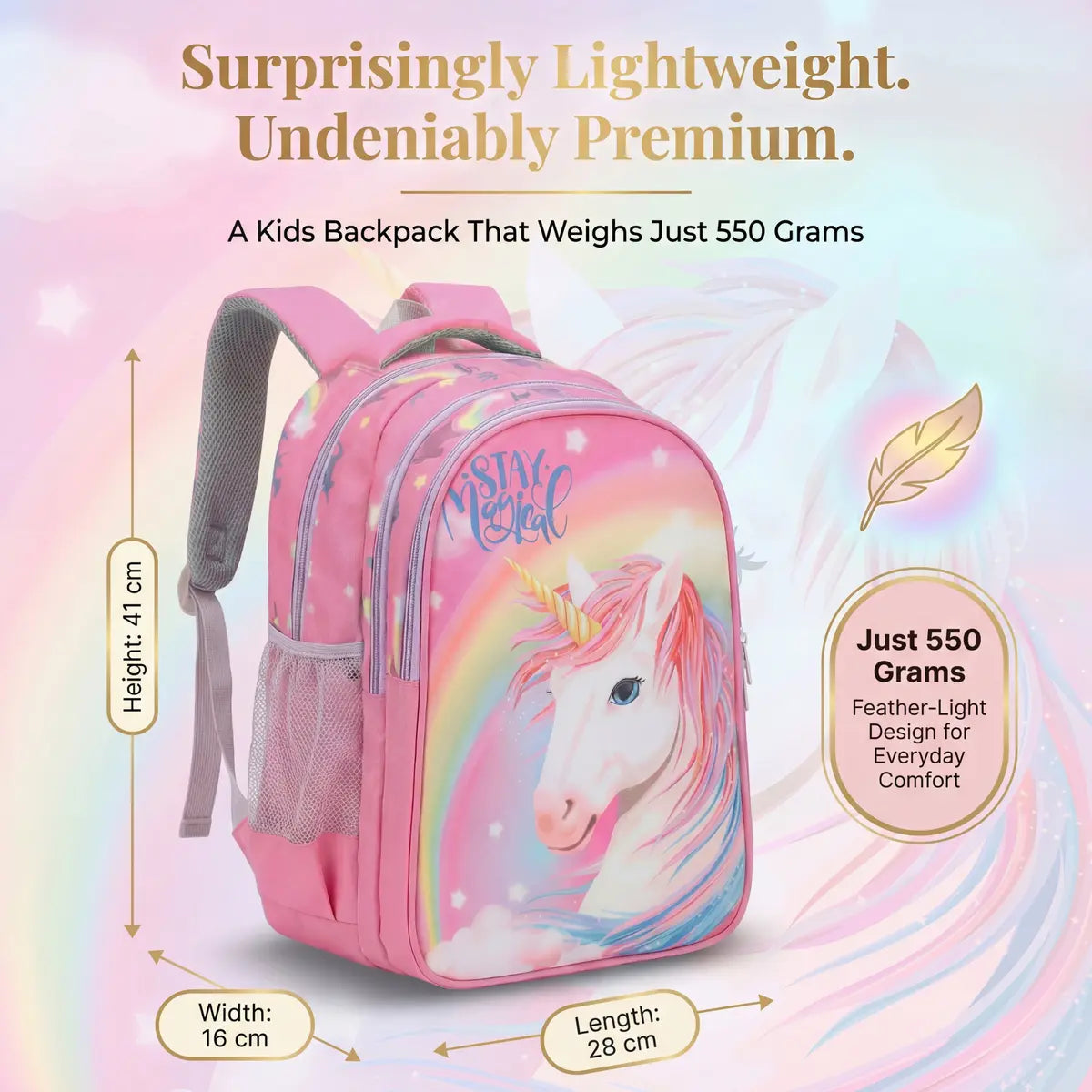 Customized School Bag – Unicorn Preschool Kids Backpack