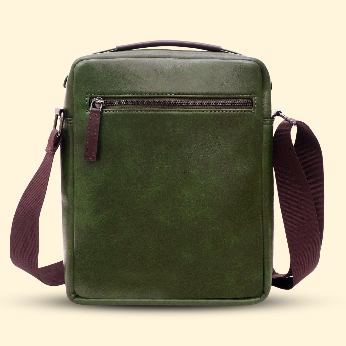 Timeless Alpha Men's Messenger Bag - Olive Green