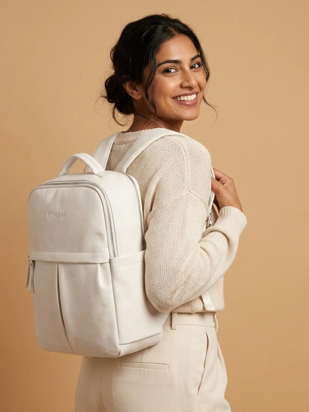 Timeless Voyager Laptop Backpack - White