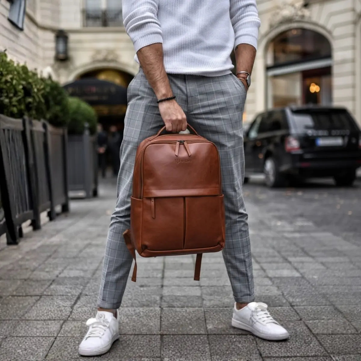Timeless Voyager Laptop Backpack - Tan