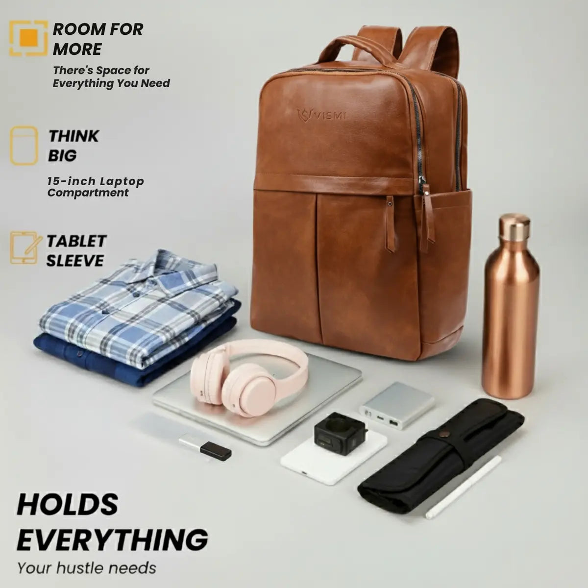 Timeless Voyager Laptop Backpack - Tan