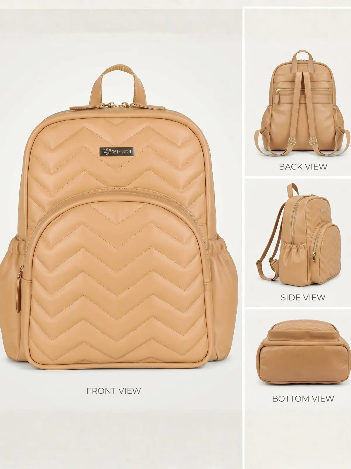 Velora Aurelle Women Backpack - Caramel