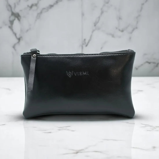 Timeless-Leather-Flat-Pouch-Bag-Black