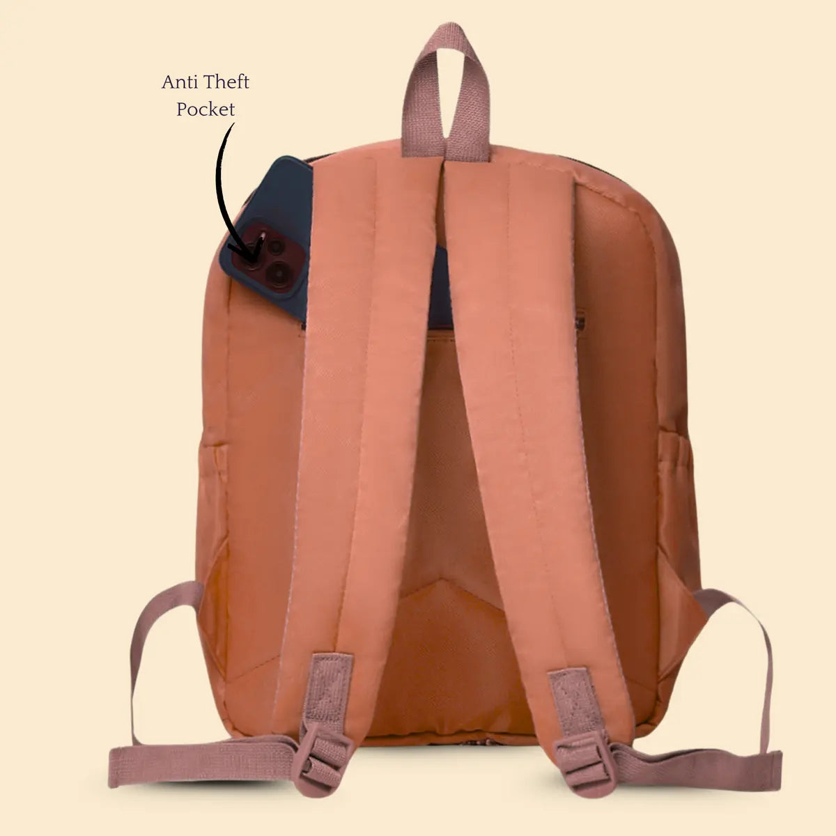 Everyday Essentials Women Backpack - Brick Orange