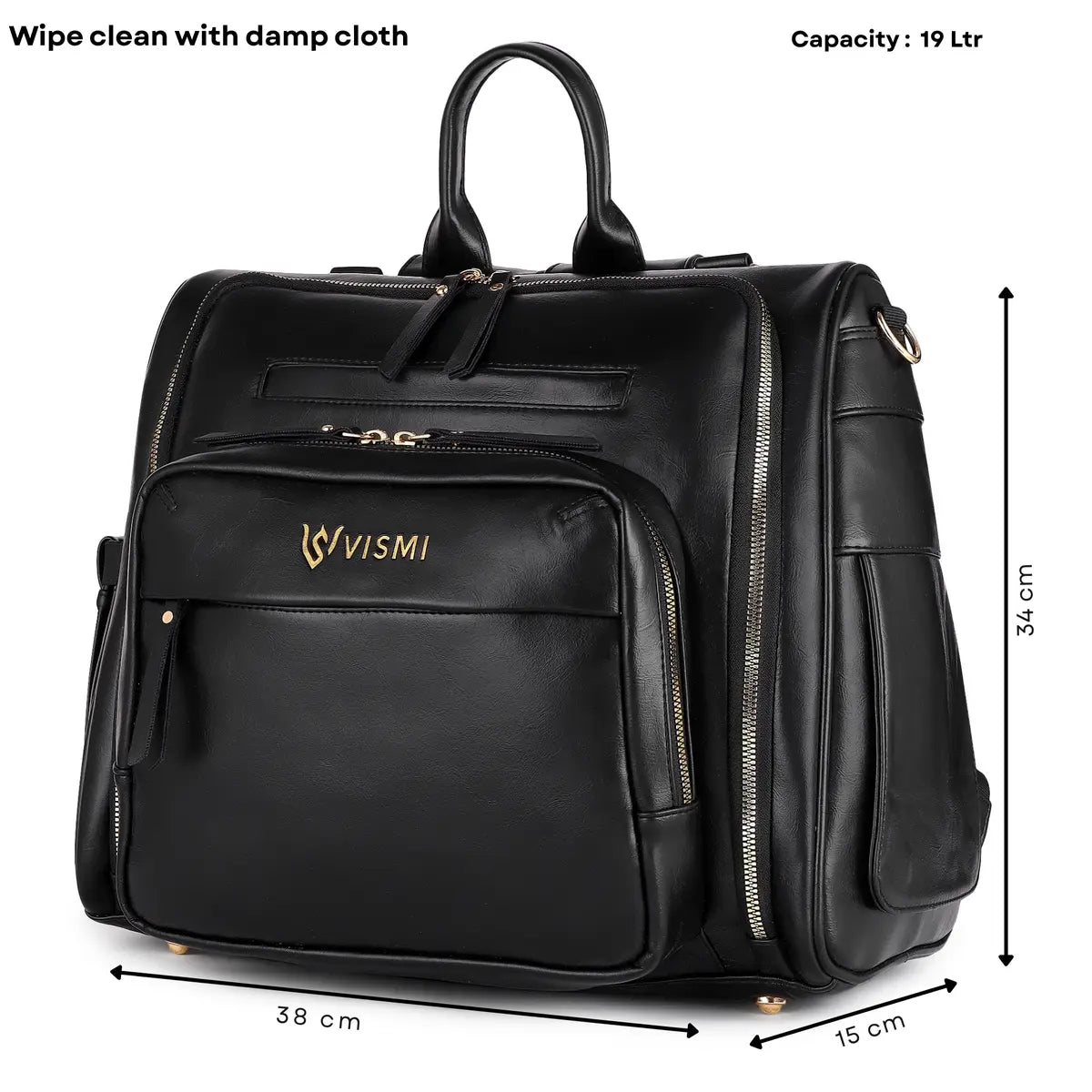 Stylish-Black-Baby-Diaper-Bag–Timeless-Messenger-Backpack