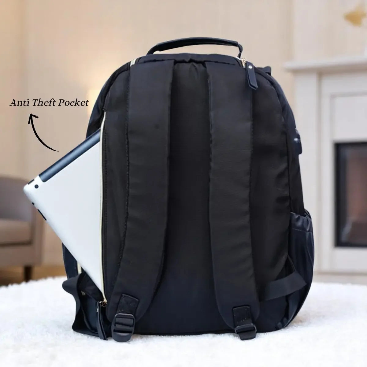 Spacious-Black-Baby-Diaper-Bag