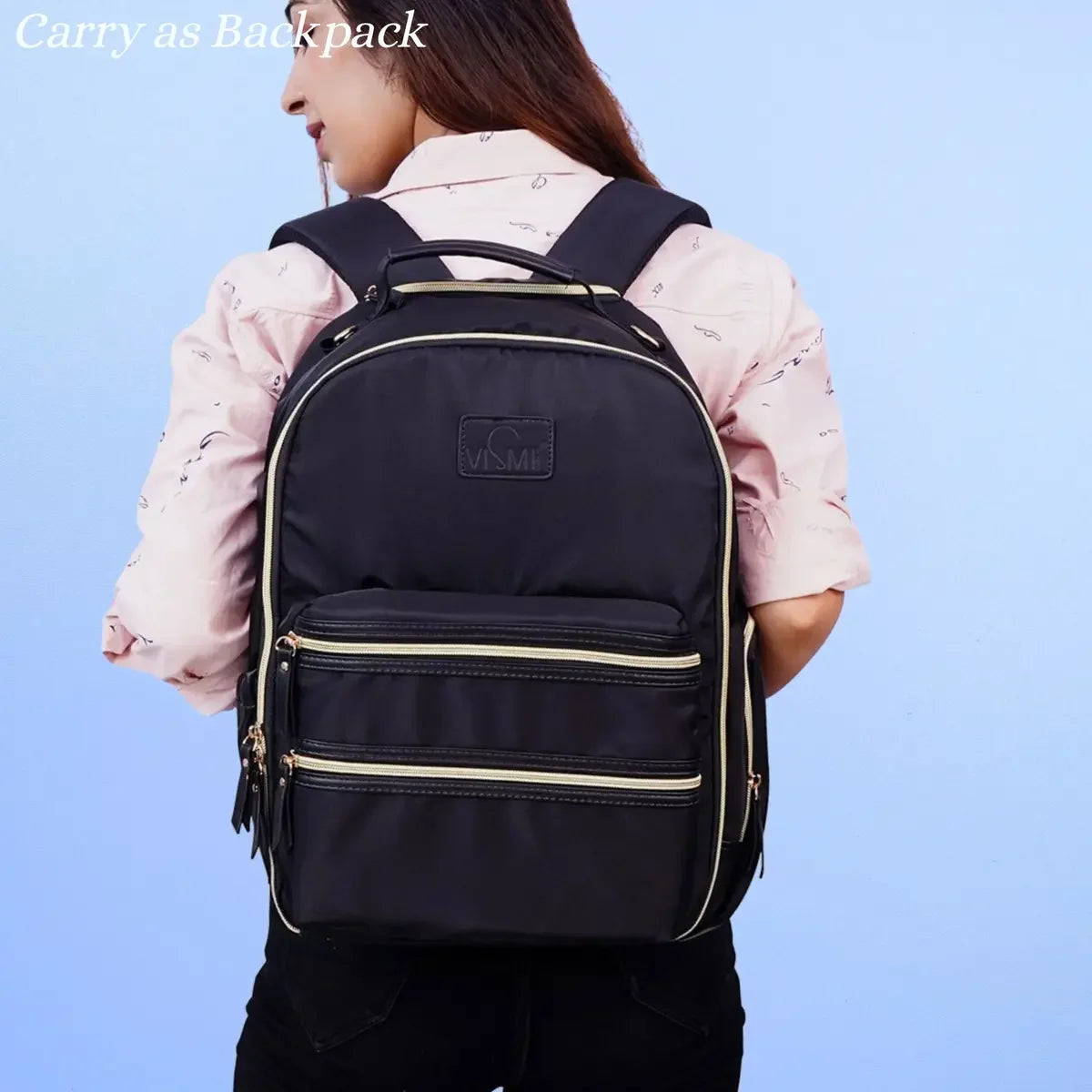 Spacious-Black-Baby-Diaper-Bag