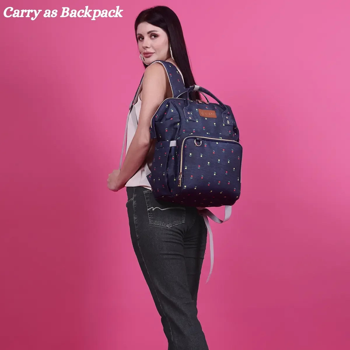 Stylish-Navy-Blue-Backpack-Diaper-Bag-for-Moms