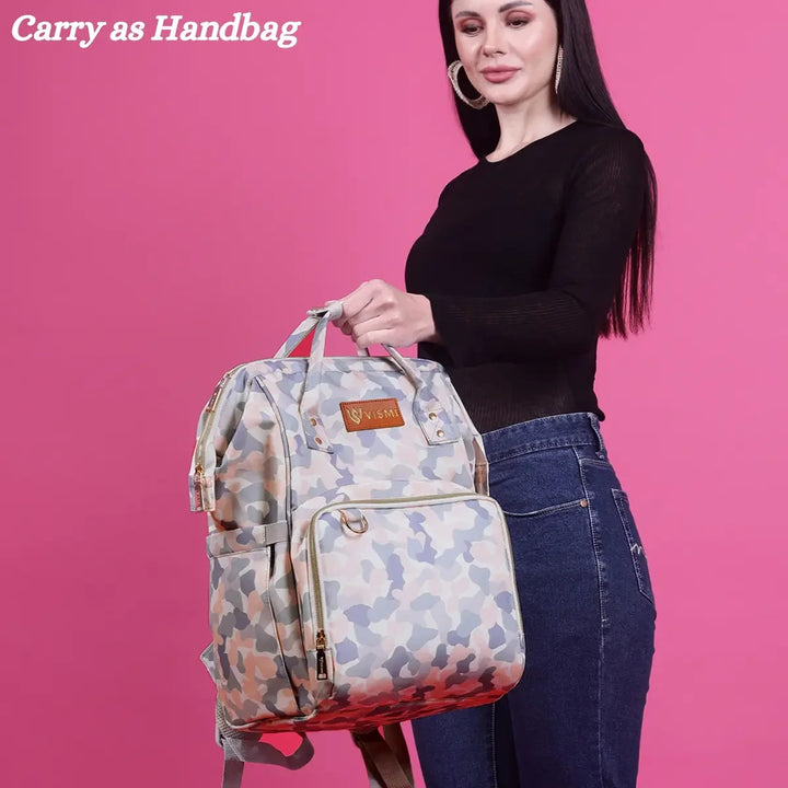 White-Camo-Baby-Diaper-Backpack-Bag