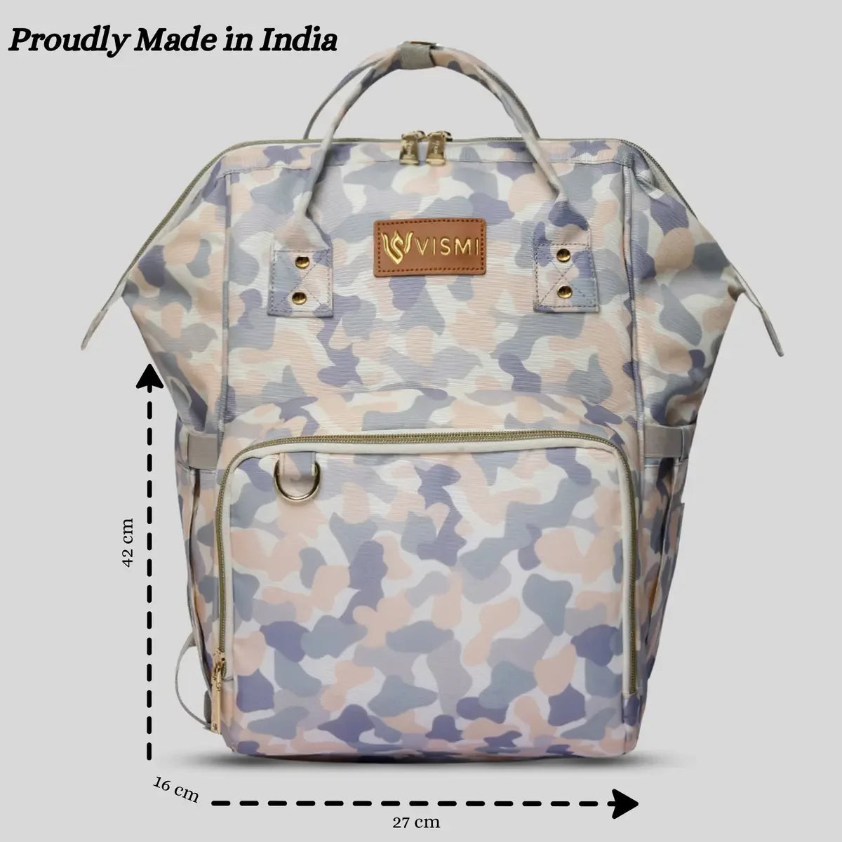 Snappy-Zappy-White-Camo-Multipurpose-Diaper-Bag